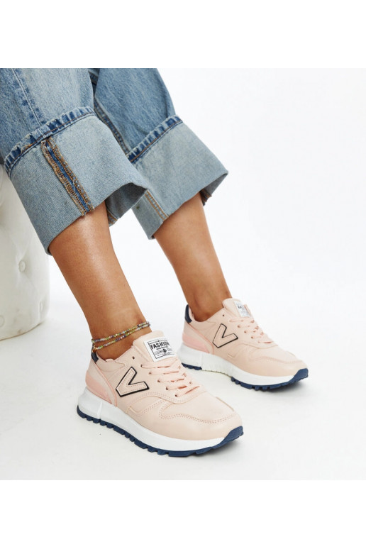 Sneakers rosa con suola spessa Olonio