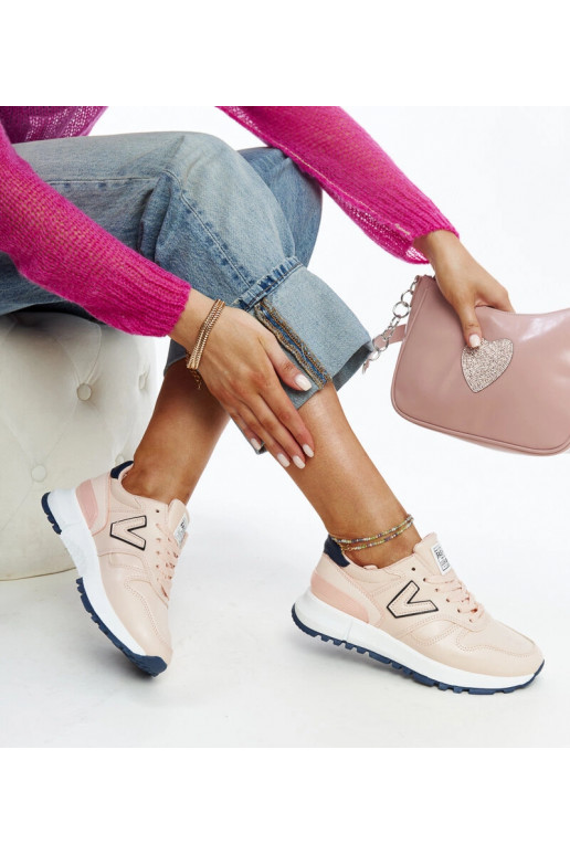 Sneakers rosa con suola spessa Olonio