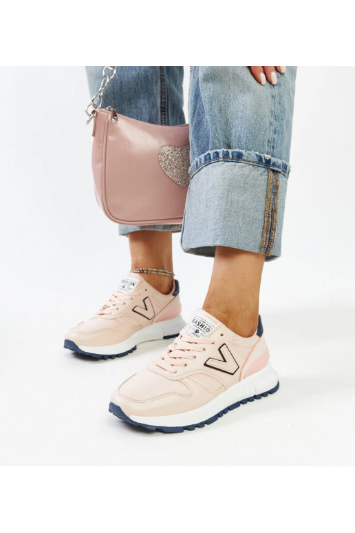 Sneakers rosa con suola spessa Olonio