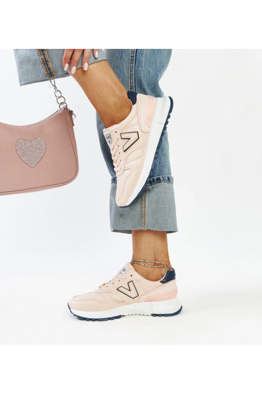 Sneakers rosa con suola spessa Olonio