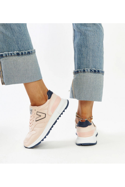 Sneakers rosa con suola spessa Olonio