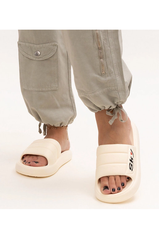 Infradito beige in schiuma Ciarsa