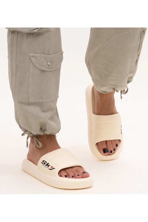 Infradito beige in schiuma Ciarsa