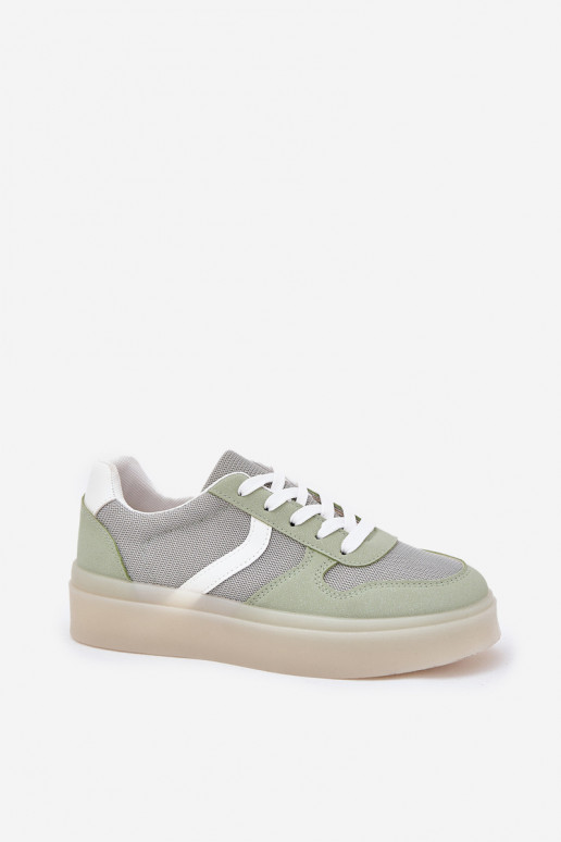 Basso Scarpe modello sneakers Femminile con una piattaforma colore verde Telmira