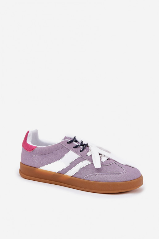 Basso Scarpe modello sneakers Femminile Z PodAójnym Allacciaturam Colore viola Ventus