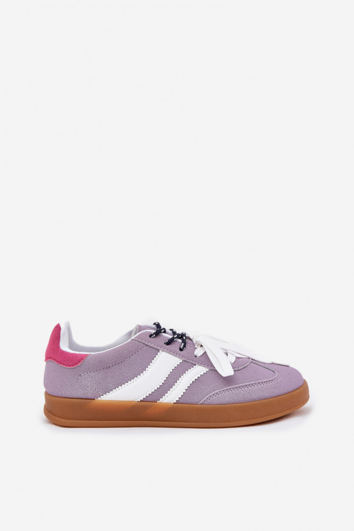 Basso Scarpe modello sneakers Femminile Z PodAójnym Allacciaturam Colore viola Ventus