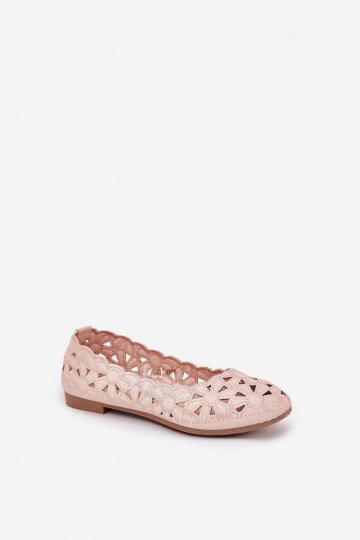 Ballerine con elementi in pizzo per bambini Zindira rosa