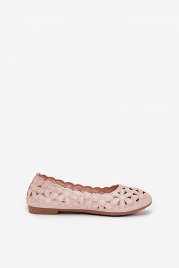 Ballerine con elementi in pizzo per bambini Zindira rosa 2