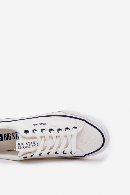 Scarpe basse da uomo Big Star NN174017 bianche