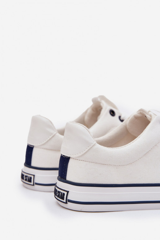 Scarpe basse da uomo Big Star NN174017 bianche