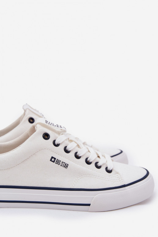 Scarpe basse da uomo Big Star NN174017 bianche
