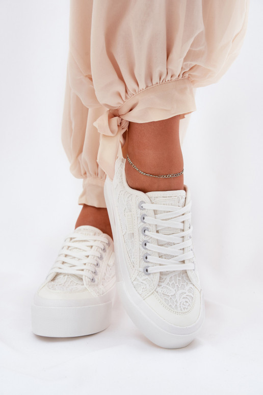 con motivi di pizzo Scarpe per il tempo libero Big Star RR274747 Colore bianco