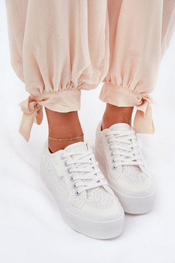 con motivi di pizzo Scarpe per il tempo libero Big Star RR274747 Colore bianco