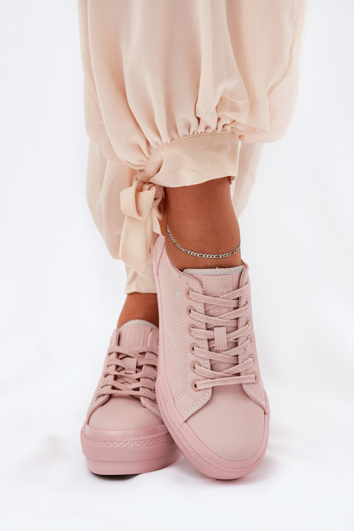 Scarpe per il tempo libero con una piattaforma in ecopelle Big Star RR274A294 colore rosa