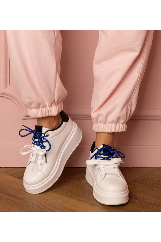 Sneakers sportive bianche con...