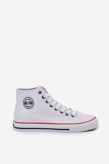 Scarpe casual da uomo Big Star NN174305 HI-POLY SYSTEM bianche 2