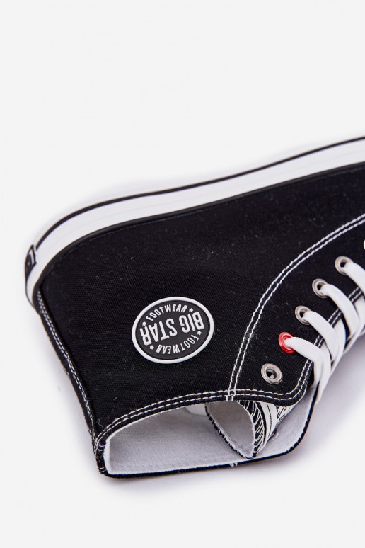  Scarpe casual da uomo Big Star NN174304 HI-POLY SYSTEM colore nero