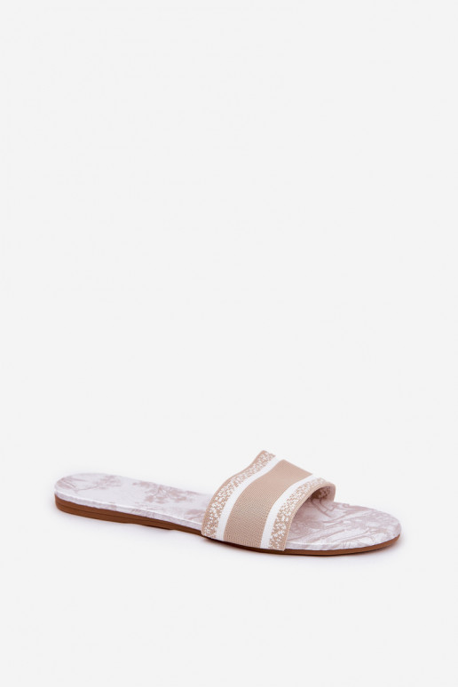 Elegantellato isoscele Pantofole da donna beige Leysi