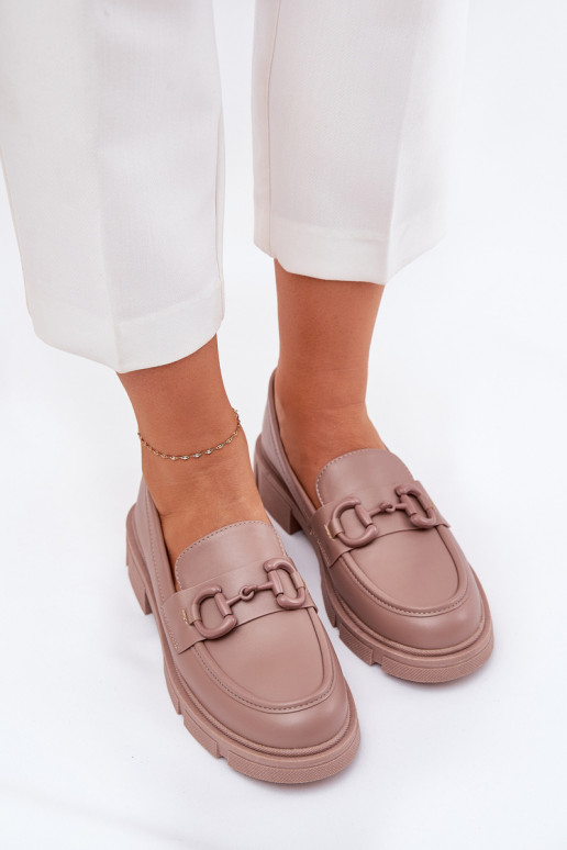 mocassini da donna Eko Pelle Con decorazioni Detalem colore kaki Seftass mocassini da donna Eko Pelle Con decorazioni Detalem colore kaki Seftass