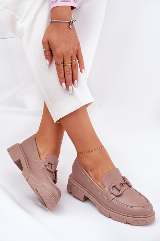 mocassini da donna Eko Pelle Con decorazioni Detalem colore kaki Seftass mocassini da donna Eko Pelle Con decorazioni Detalem colore kaki Seftass