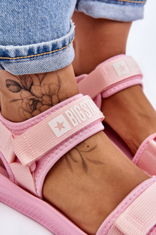 Femminile Stile sportivo sandali Big Star LL274729 colore rosa