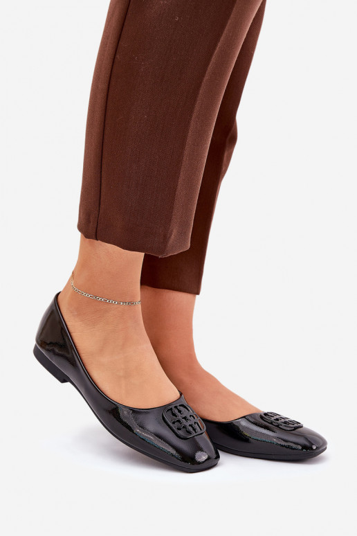 con effetto vernice Stile elegante Ballerine Femminile Con decorazioni Detalem Vinceza 17377 colore nero con effetto vernice Stile elegante Ballerine Femminile Con decorazioni Detalem Vinceza 17377 colore nero