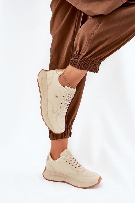  scarpe da ginnastica Femminile Big Star RR274630 HI-POLY SYSTEM beige