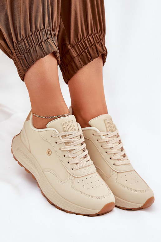  scarpe da ginnastica Femminile Big Star RR274630 HI-POLY SYSTEM beige