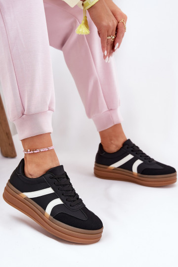 Scarpe sportive con piattaforma nere