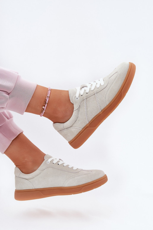 dalla pelle scamosciata Basso Scarpe modello sneakers Femminile colore grigio Paliana