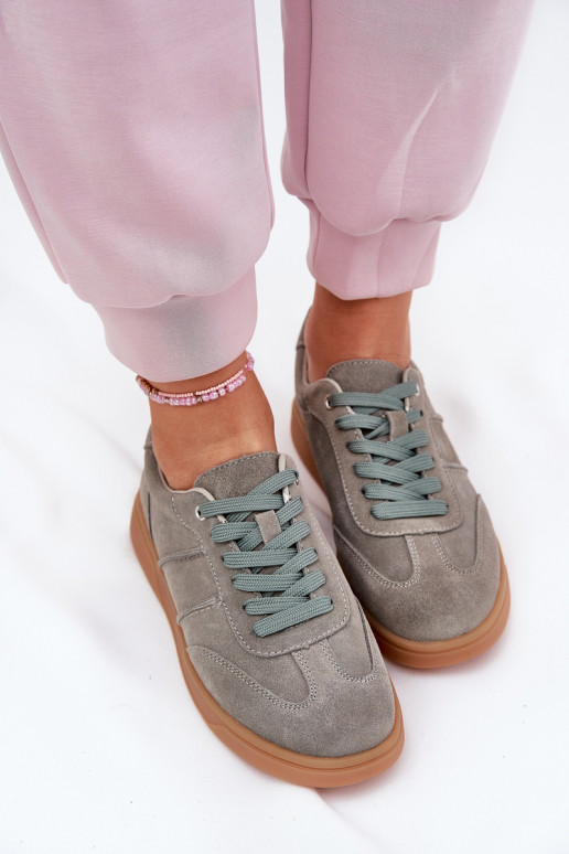 dalla pelle scamosciata Basso Scarpe modello sneakers Femminile colore verde Paliana dalla pelle scamosciata Basso Scarpe modello sneakers Femminile colore verde Paliana