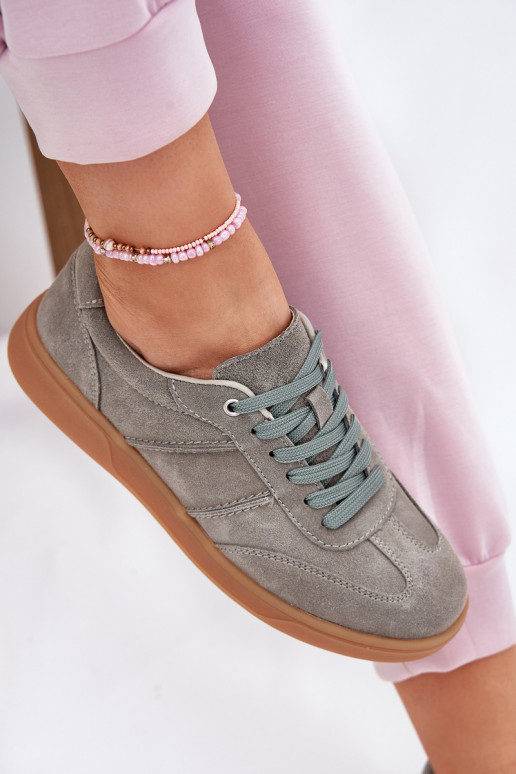 dalla pelle scamosciata Basso Scarpe modello sneakers Femminile colore verde Paliana dalla pelle scamosciata Basso Scarpe modello sneakers Femminile colore verde Paliana