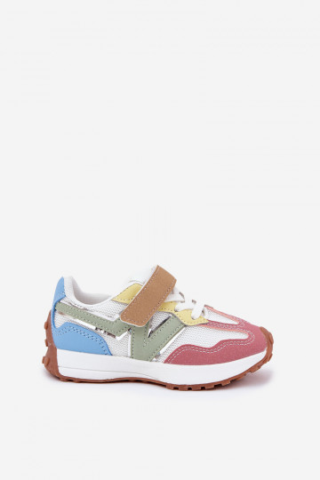 Sneakers multicolore per bambini con velcro Tezzu 2