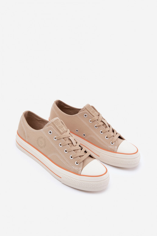 Scarpe casual da uomo con una piattaforma Big Star RR174323 beige