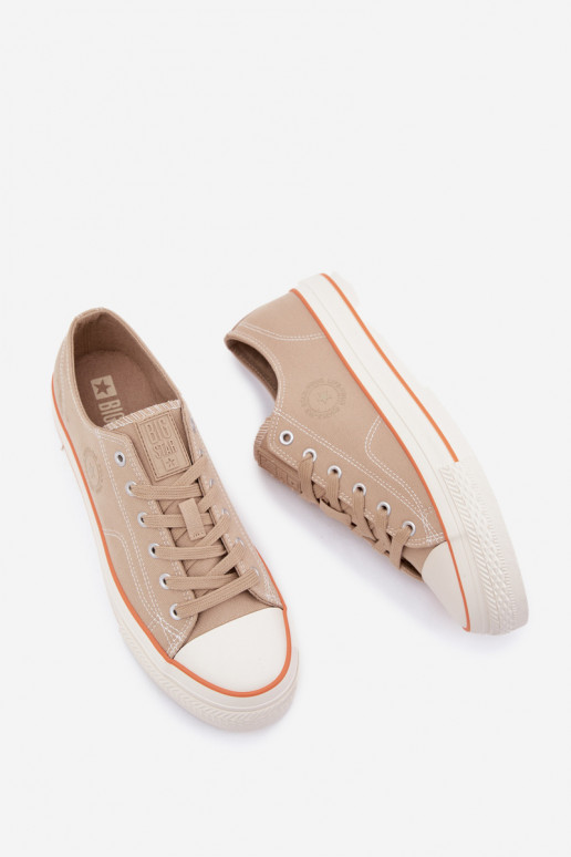 Scarpe casual da uomo con una piattaforma Big Star RR174323 beige