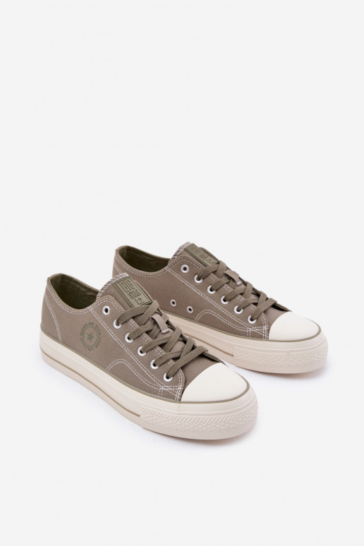 Scarpe casual da uomo con una piattaforma Big Star RR174325 colore verde