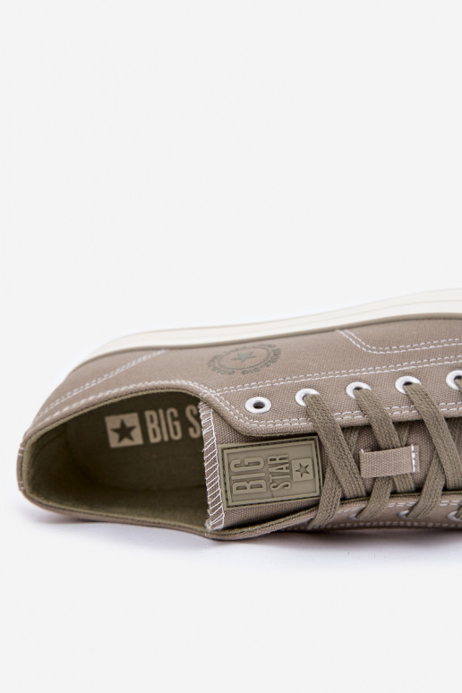 Scarpe casual da uomo con una piattaforma Big Star RR174325 colore verde