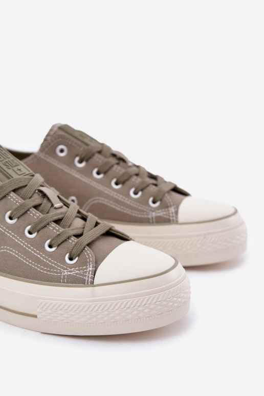 Scarpe casual da uomo con una piattaforma Big Star RR174325 colore verde