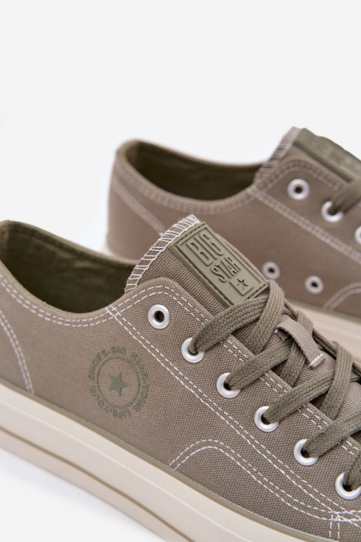 Scarpe casual da uomo con una piattaforma Big Star RR174325 colore verde