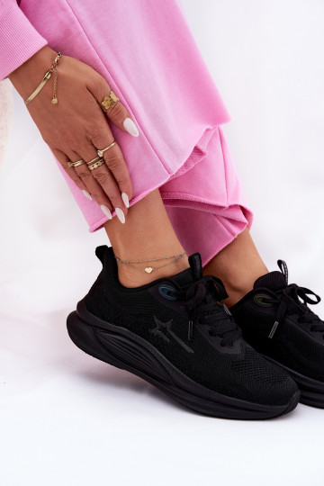 scarpe da ginnastica Scarpe modello sneakers Femminile Big Star RR274A144 HI-POLY SYSTEM colore nero