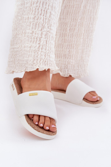Ciabatte bianche da donna Big Star RR274A103 2