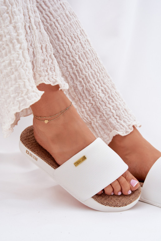 Pantofole da donna Big Star RR274A103 Colore bianco