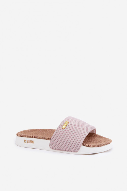 Pantofole da donna Big Star RR274A105 Tonalità rosa chiaro