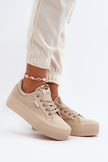 Scarpe per il tempo libero con una piattaforma Lee Cooper LCIN-24-31-2181 beige 2