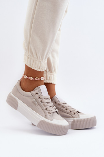 Scarpe grigie casual con suola spessa Lee Cooper LCIN-24-31-2178