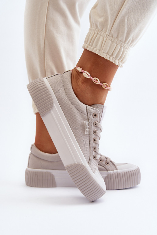 Scarpe per il tempo libero Su una suola spessa Lee Cooper LCIN-24-31-2178 colore grigio