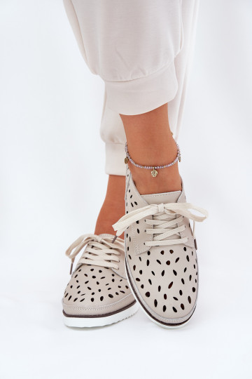 scarpe Pelle Femminile S.Barski LR51-610 beige 2