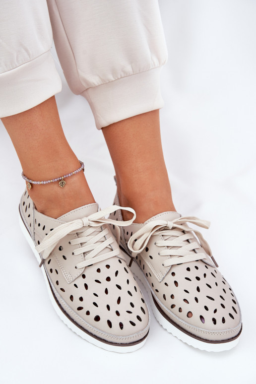 scarpe Pelle Femminile S.Barski LR51-610 beige