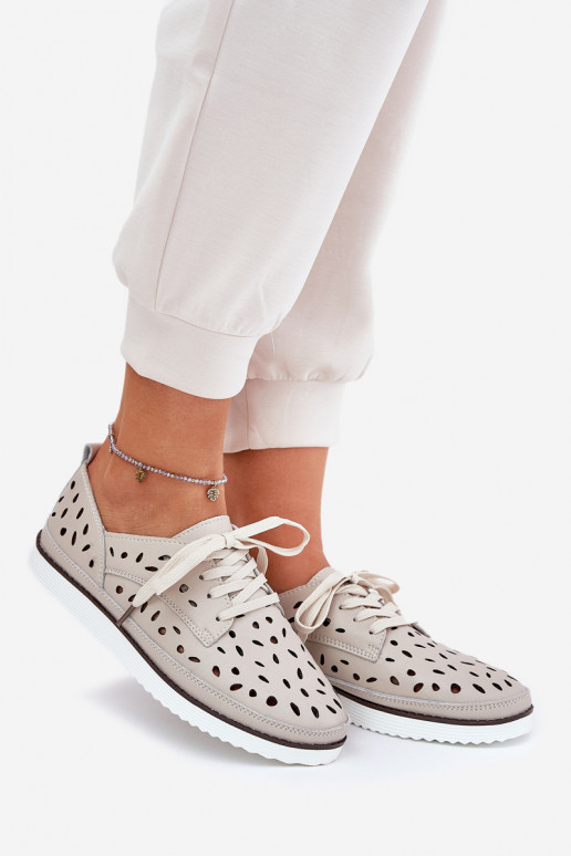 scarpe Pelle Femminile S.Barski LR51-610 beige