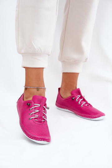 Scarpe in pelle rosa per donne Artiker 54C0830 2